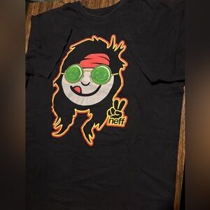 Men’s Neff Black Tee with Cool Graphic Design